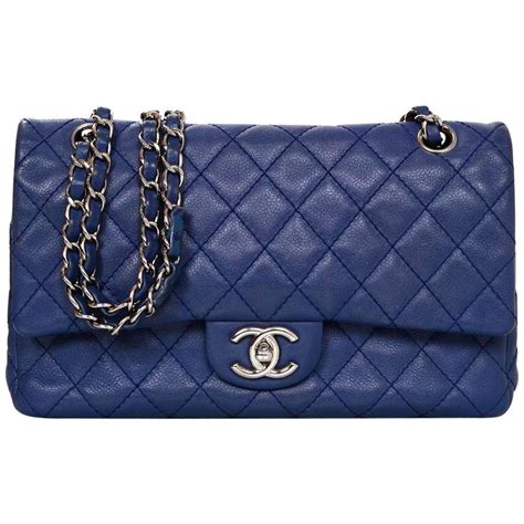 blue chanel bag for sale|chanel blue fabric bag.